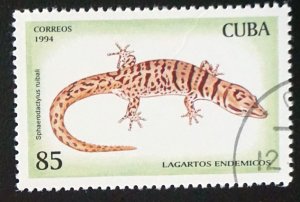 CUBA Sc# 3620 ENDEMIC LIZARDS reptiles 85c    1994  used cto