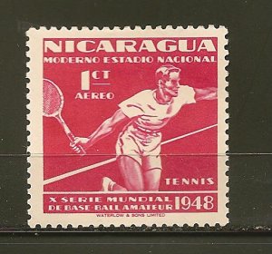 Nicaragua C296 Tennis Airmail Mint Hinged