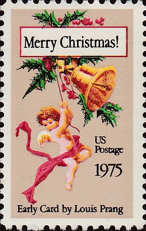 # 1580B MINT NEVER HINGED ( MNH ) CHRISTMAS CARD BY LOUIS PRANG