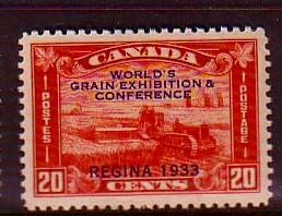 Canada Sc 203 1933 20c Grain Confrence stamp mint VF