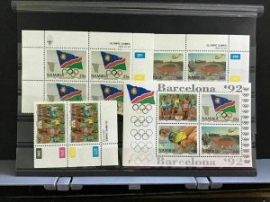 Namibia Barcelona 1992 Olympics   mint never hinged stamps R31463
