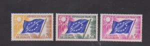 France Scott # 1o7-1o9 Flag of France Offical  MNH