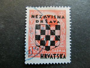 1941 A4P25F201 Croatia Optd 1.50d Used-