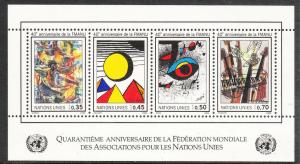 150 United Nations Geneva 1986 WFUNA Anniv. SS MNH