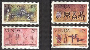 Venda RSA 1984 History of Scripture (III) Set of 4 MNH