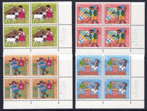 Switzerland #B509-12* NH  Blocks  CV $17.20