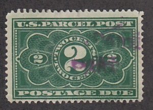 U.S. # JQ2, Two cent Parcel Post Postage Due, Used, 1/3 Cat.