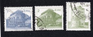 Ireland 1982-90 1p, 2p & 15p Architecture, Scott 537-538, 546 used