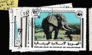 Mauritania Animals WWF SC 353-8 VFU (10gad)