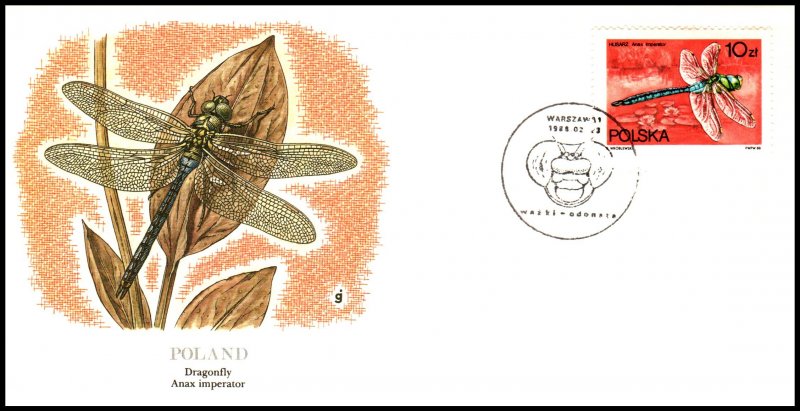 Poland 2841 Dragonfly Fleetwood U/A FDC