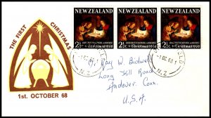 New Zealand 414 Christmas Pen FDC