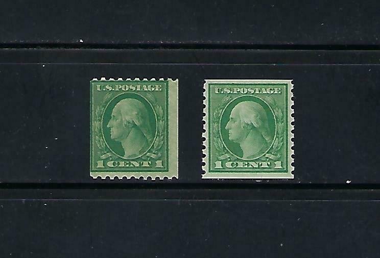 448 PERF 10 HORZ & 452 PERF 10 VERT MNH SINGLES- SCV is $37.00 - W36