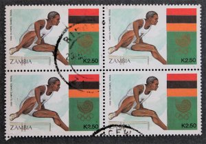 Zambia Sc# 458 Used Block of 4