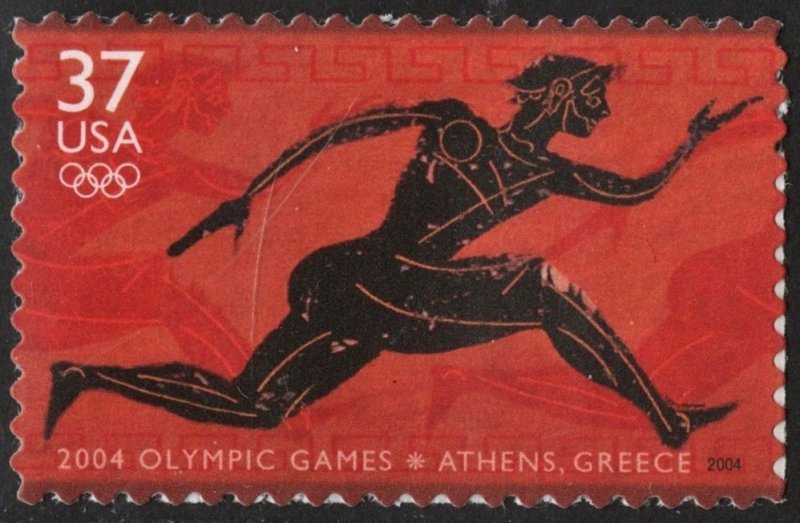 SC#3863 37¢ 2004 Olympic Games: Athens, Greece Single (2004) SA