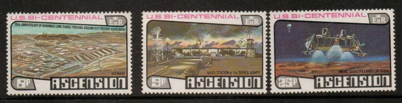 ASCENSION SG219/21 1976 BICENT OF AMERICAN REVOLUTION MNH