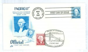 US 3139a 1997 U/A FDC, Pacific 97; show cancel on 3140a