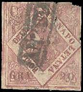 Italian States - Two Sicilies - 6 - Used - Top Corner Fault - SCV-675.00