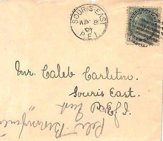 VV131 1901 Canada PRINCE EDWARD ISLAND *Souris East PEI* CDS {samwells-covers}