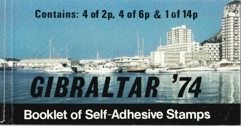 GIBRALTAR 74 STAMP BOOKLET  UNMOUNTED MINT