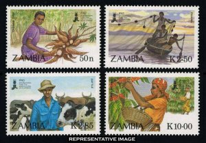 Zambia Scott 436-439 Mint never hinged.