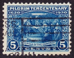 Scott 550, Used, 5c Pilgrim