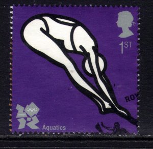 GB 2009 QE2 1st Olympic & Paralympics Diving  SG 2984 ex FDC ( D1062 )