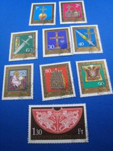 LIECHTENSTEIN 1975 - SCOTT #567-571, 617-620  Used   (brig)