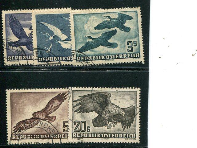 Austria # 54-60 used VF - Lakeshore Philatelics