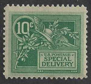 1908 United States, Scott E7 10c. green MLH / *