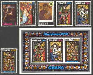 Ghana Sc# 466-471a MNH 1972 Christmas