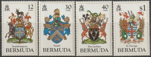 EDSROOM-22246 Bermuda 457-460 MNH 1984 Complete Coat of Arms CV$8.40