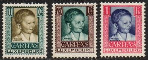 Luxembourg Sc #B40-B42 Mint Hinged