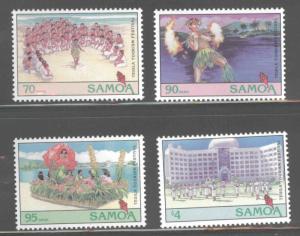 Samoa i Sisifo Scott 854-857 MNH** 1994 Tourism/Festival set