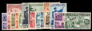 Luxembourg #B65A-Q Cat$1,100, 1935 Intellectuals, complete set, never hinged