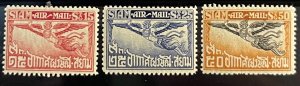 Thailand, 1925, SC C5-C7, MNH, Very Fine