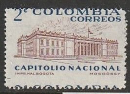 1959 Columbia - Sc 704 - MH VF - 1 single - Capitol Buildings (misperf)