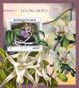 NIGER - 2016 - Orchids - Perf Souv Sheet - Mint Never Hinged