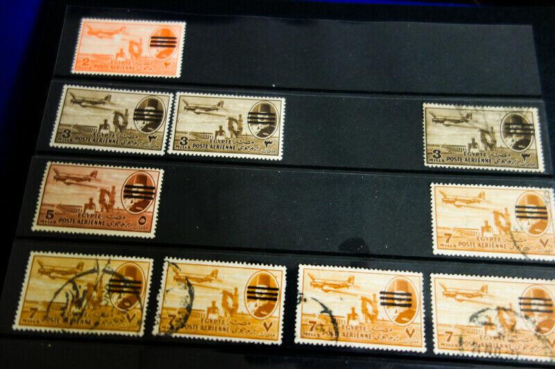 Egypt Stamps Early Specialized Collection mint/used in Book