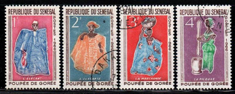 Senegal # 261-64 ~ Cplt Set of 4 ~ CTO, LHMR