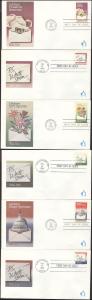 #1805-10 Letter Writing Andrews FDC Set