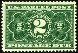 US Stamps # JQ2 MNH XF Parcel Post Choice And Fresh Scott Value $150.00