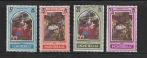 MONTSERRAT #244-247 1970 CHRISTMAS MINT VF NH O.G