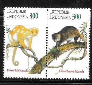 Indonesia 1996 Monkey Joint issue Australia Sc 1641a MNH A3574