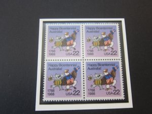 Australia 2001 Sc 1052,2370 BLK(4) MNH