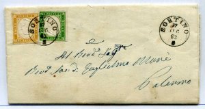 Sicily (Ann. Sardo Italiani) - Letter from Sortino (circle)