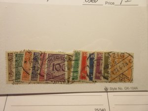 GERMANY Scott 323-328 & 330-336 USED  Lot2  Cat $7.15