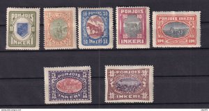 North Ingermanland 1920 2 sets Genuine + Forgeries MH 15970