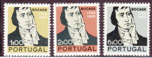 Portugal # 991-993, Bocage - Poet, MNH, Half Cat