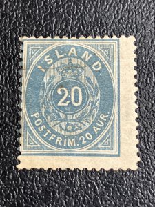Iceland Scott 17 Mint