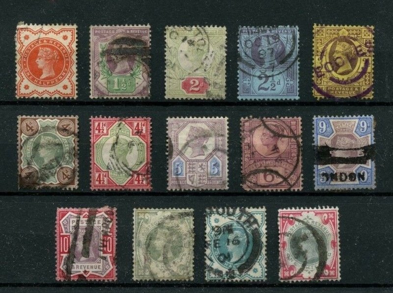 Great Britain High catalogue used stamps Cat $422 some mixed, nice cancels